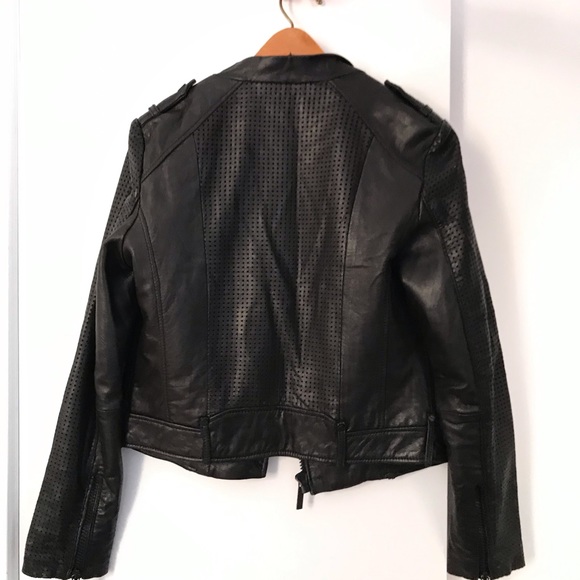 Michael Kors 100% Genuine Leather Jacket - Picture 3 of 7